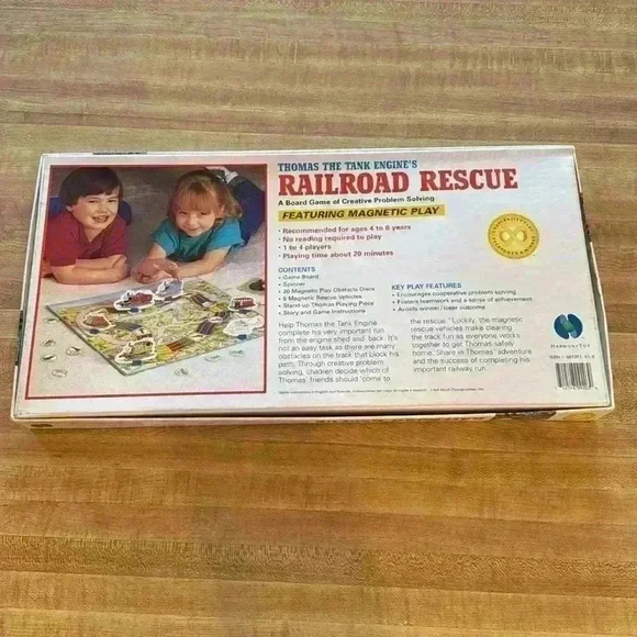 Vintage 1992 Thomas the Tank Engine's Railroad Rescue Board Game - Picture 2 of 7